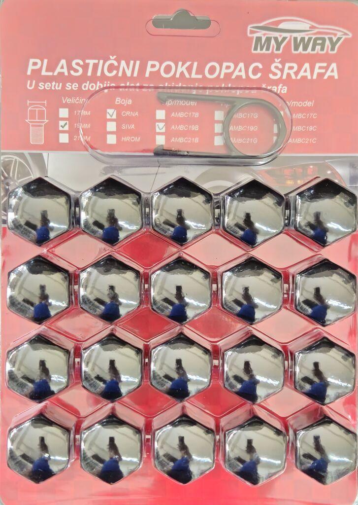 MyWay Plastični poklopac šrafa 19mm crni