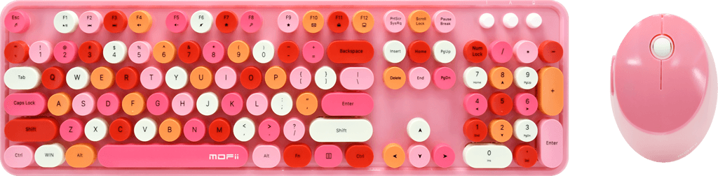 Tastatura i miš set OP24505, Roze