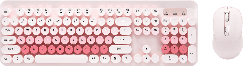 Tastatura i miš set OP24376, Roze