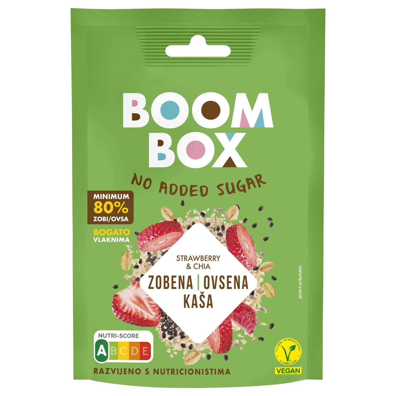 Boom Box Ovsena kaša, Jagoda i chia, 60g