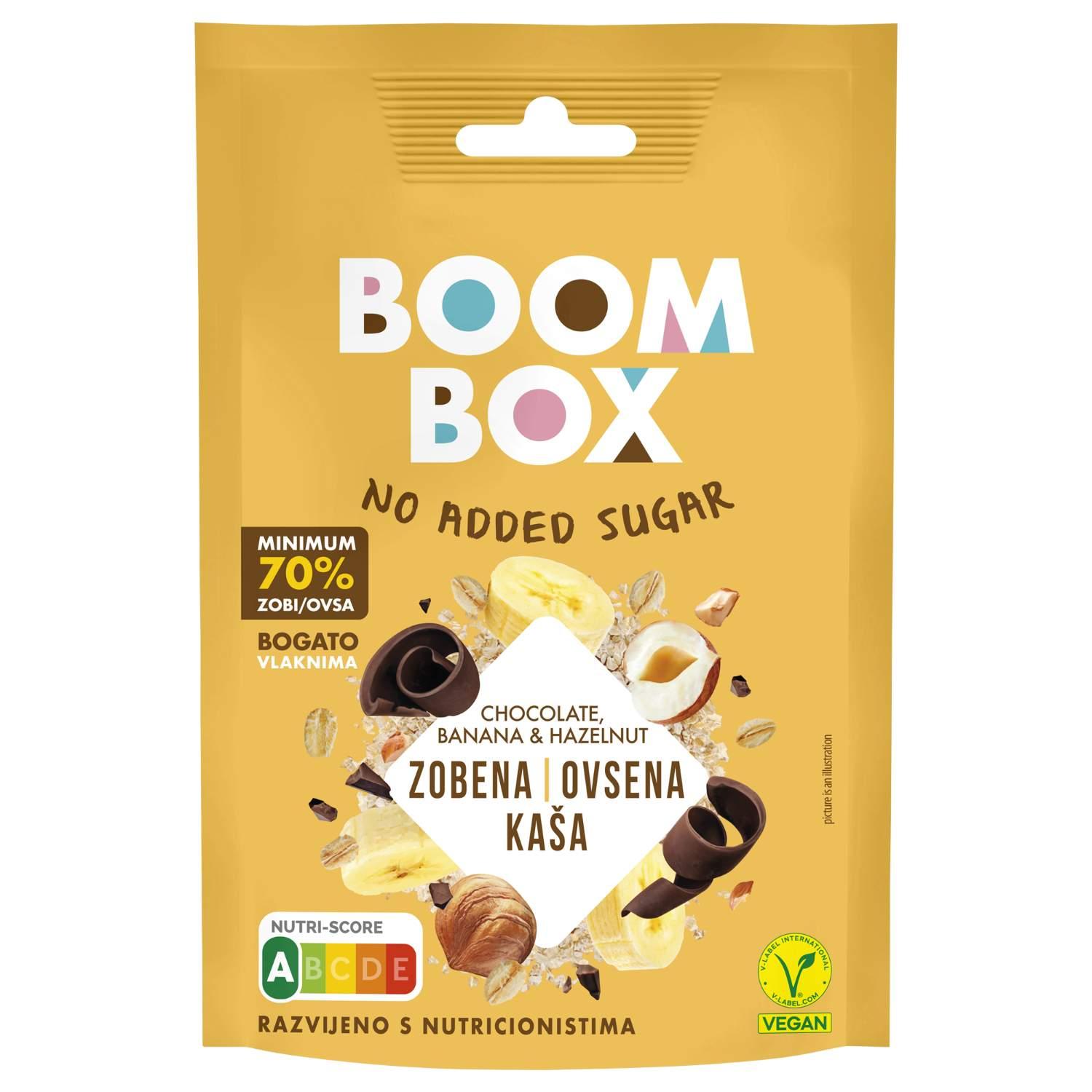 Boom Box Ovsena kaša, Banana i lešnik, 60g