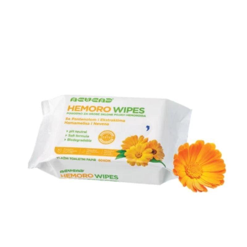 Nevena Vlažne Maramice Hemoro Wipes  60 Komada