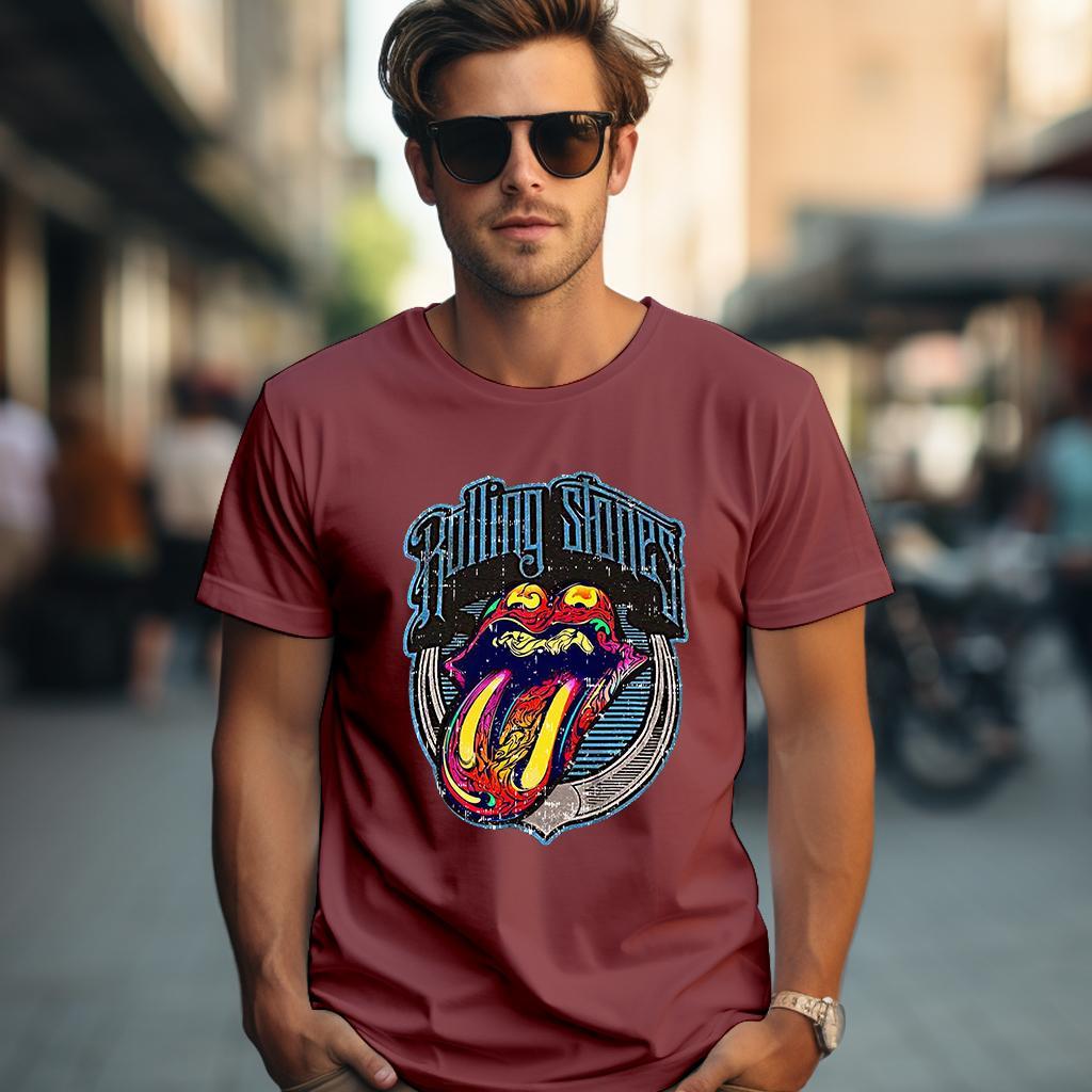 Camiseta Majica sa štampanim printom Cam 810, Muška, Prljavo roze