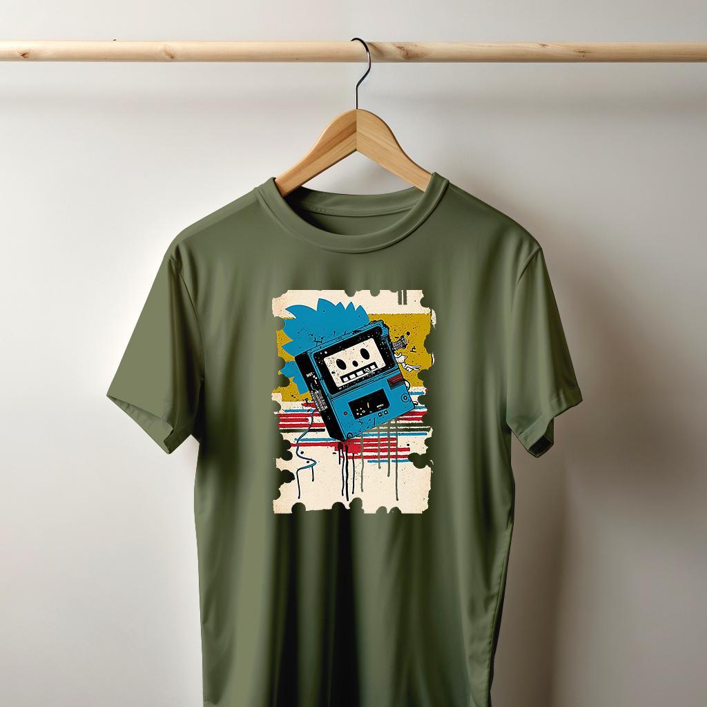 Camiseta Majica sa štampanim printom Cam 807, Muška, Kaki