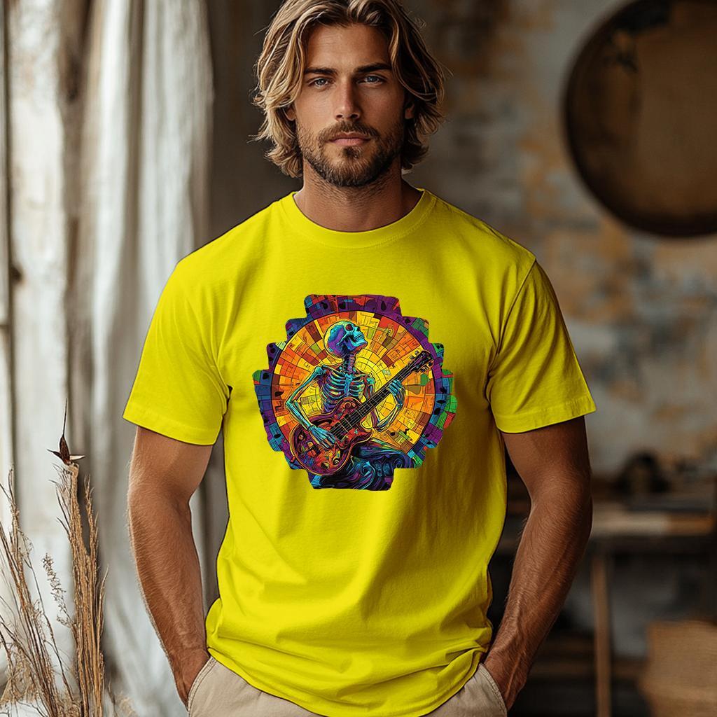 Camiseta Majica sa štampanim printom Cam 806, Muška, Žuta