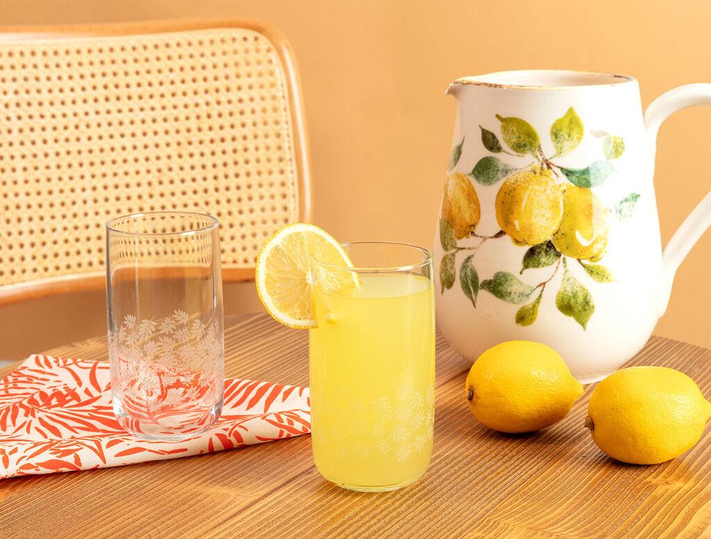 Madame Coco Set čaša White Leaves Musette, 365ml, 4 komada