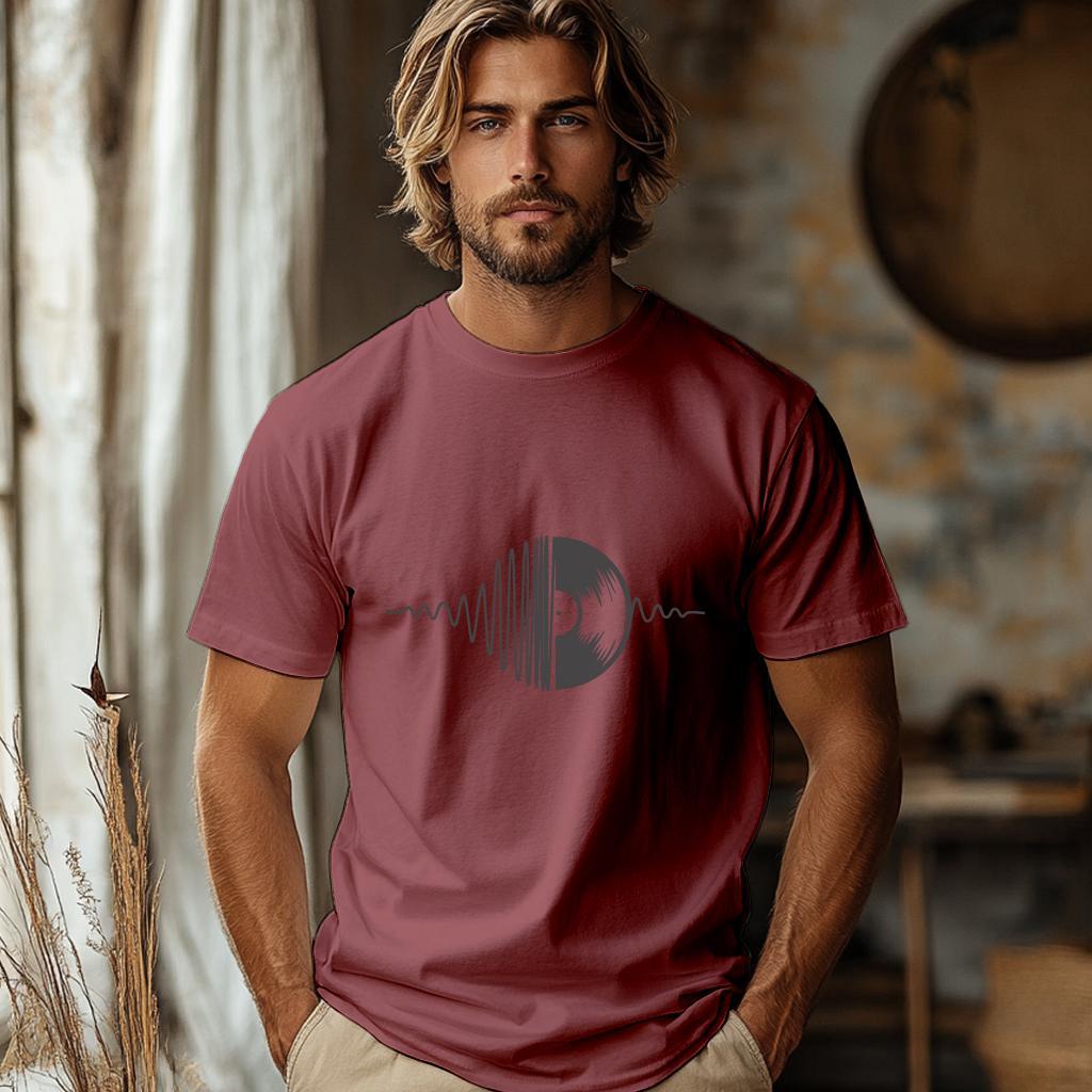 Camiseta Majica sa štampanim printom Cam 812, Muška, Prljavo roze