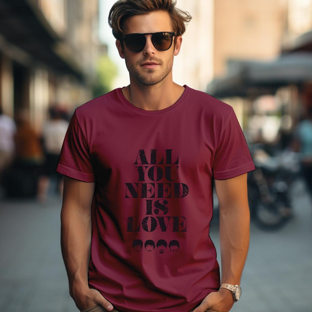 Camiseta Majica sa štampanim printom Cam 815, Muška, Bordo