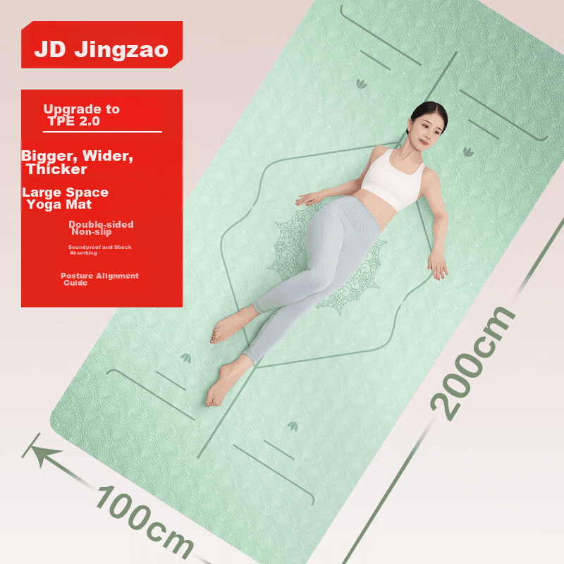 JD Original Prostirka za jogu, 200x100cm, Zelena