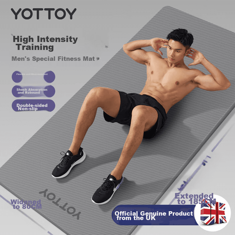 Yottoy Prostirka za jogu, 185x80cm, Siva