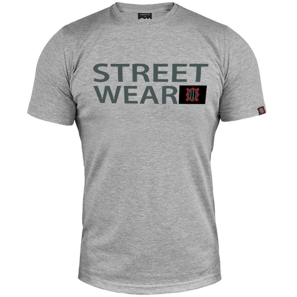 Muška majica kratkih rukava Street wear 011 Sepia, Svetlosiva