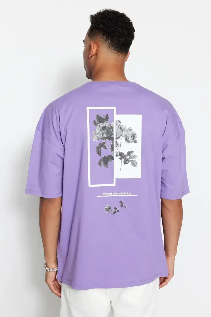 Trendyol Muška majica TMNSS21TS1223, Lavanda