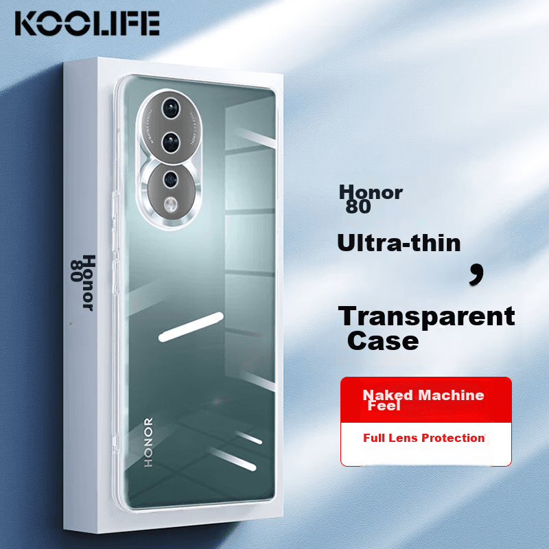 Koolife Maska za mobilni telefon Honor 80, Providna