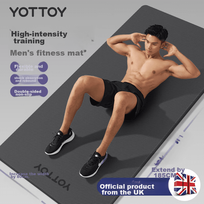 Yottoy Prostirka za jogu, 185x80cm, Crna