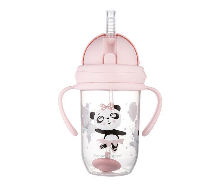 Canpol Babies Šolja za bebe sa ručkama, 270 ml, Roze