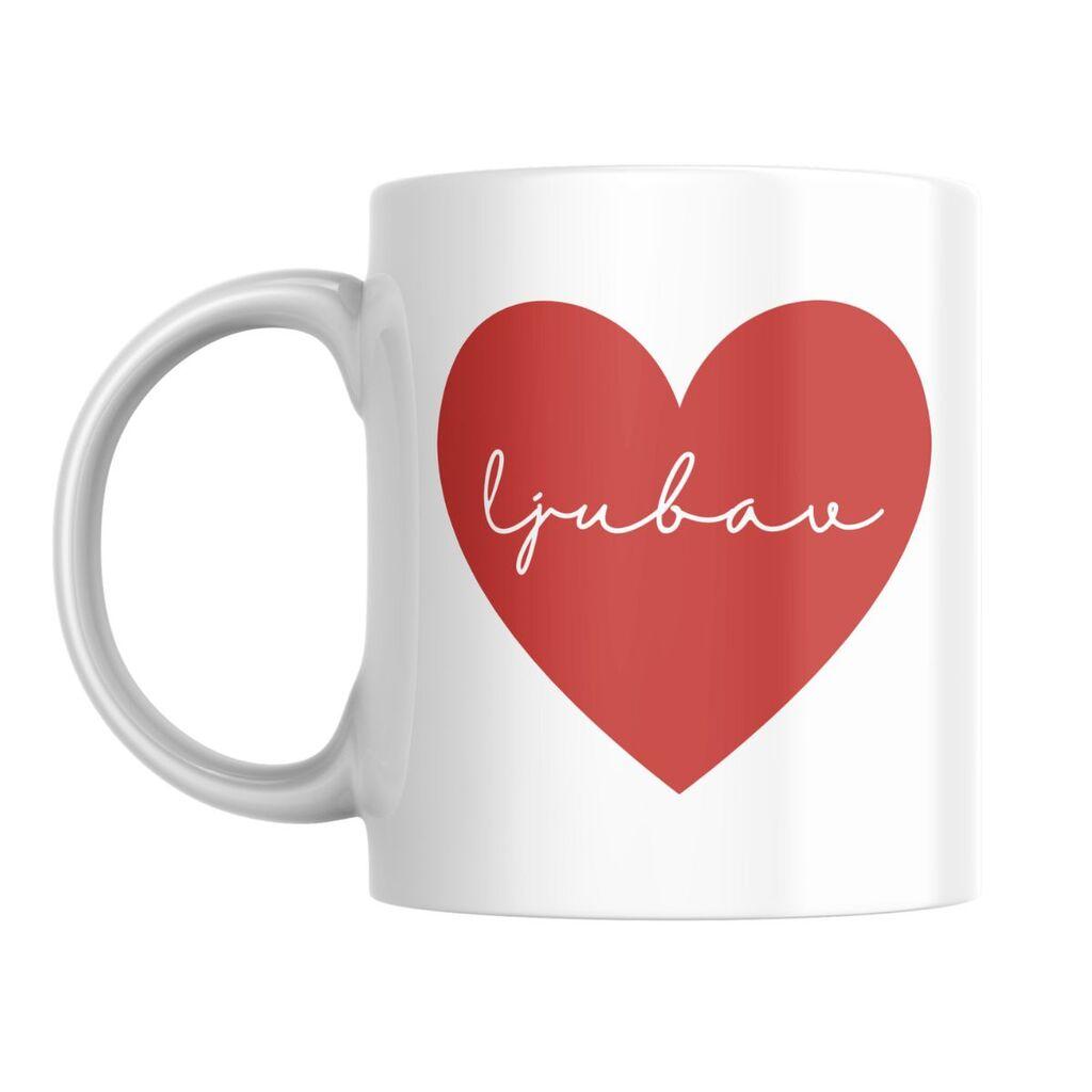 Šolja Ljubav, 330 ml, Bela