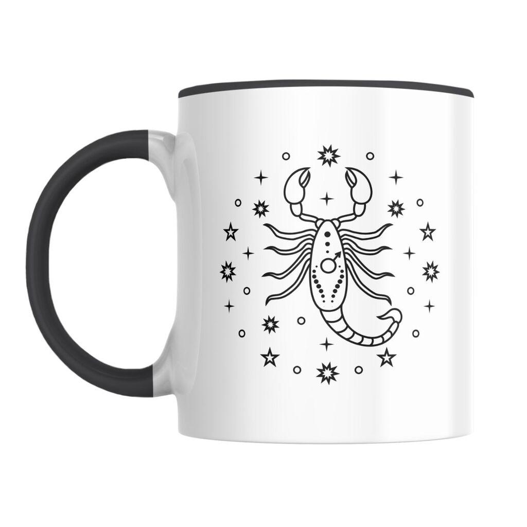 Šolja Horoskop Škorpija, 330 ml, Bela