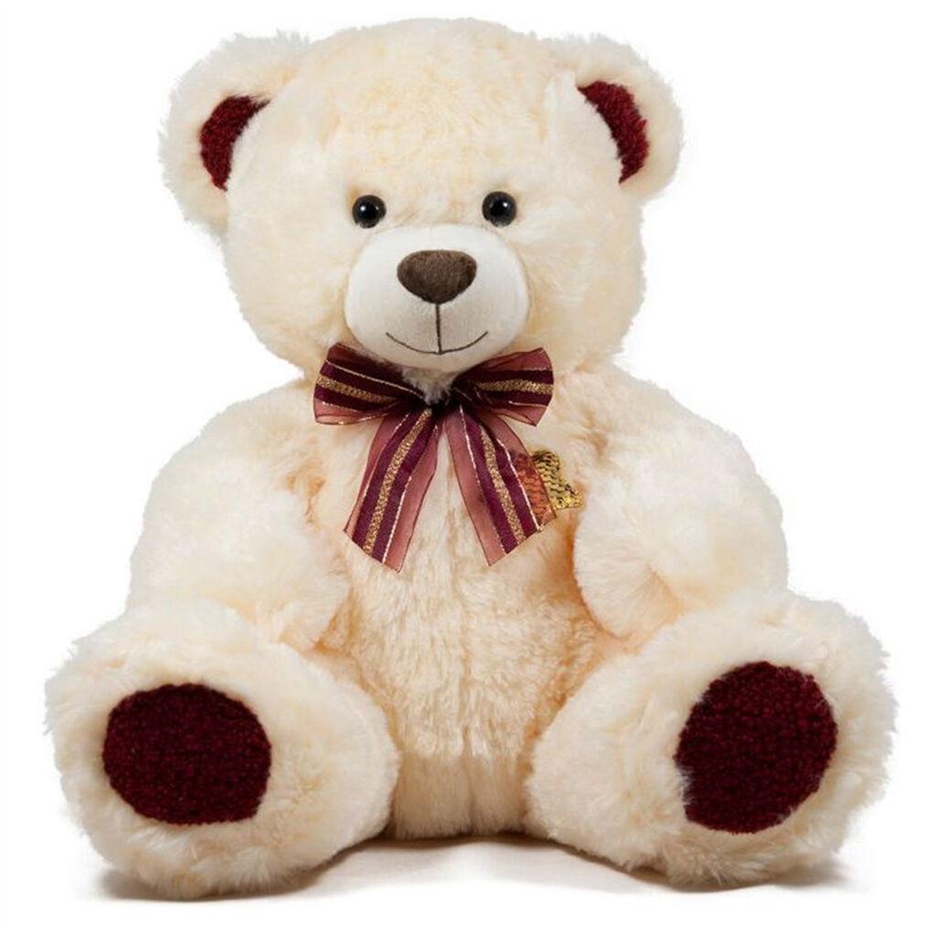 Plišana igračka Meda sa mašnom, 40cm, Bež