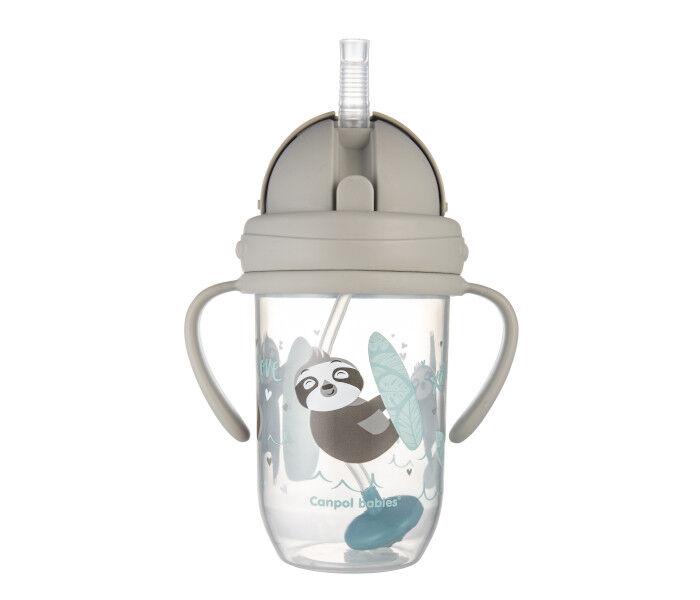 Canpol babies Šolja sa ručkama, 270 ml, Siva
