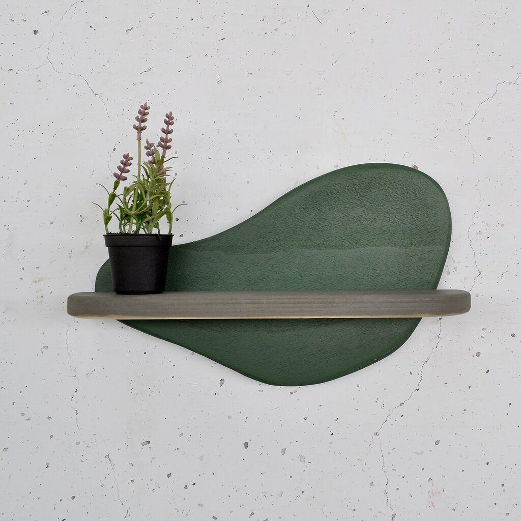 Hanah Home Zidna polica Meh226, Maslina