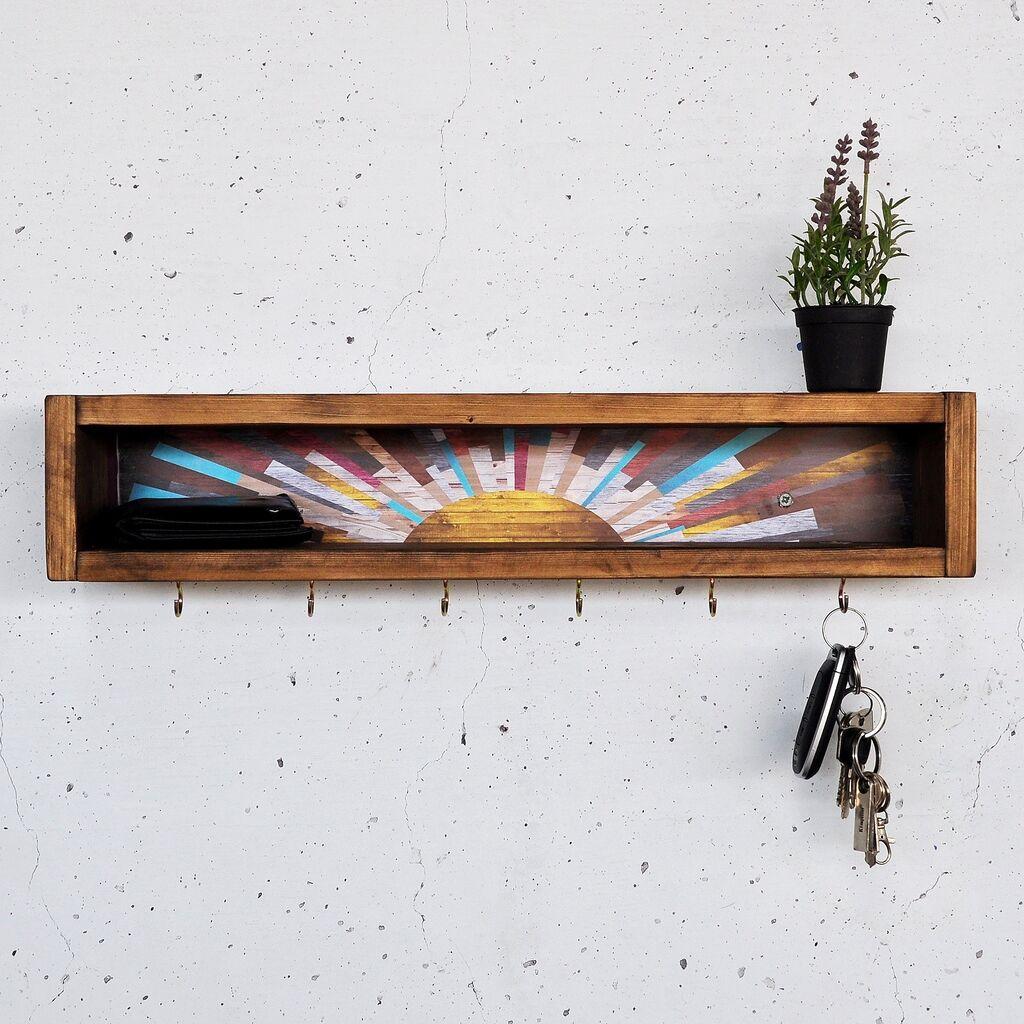 Hanah Home Zidna polica Raf293, Braon