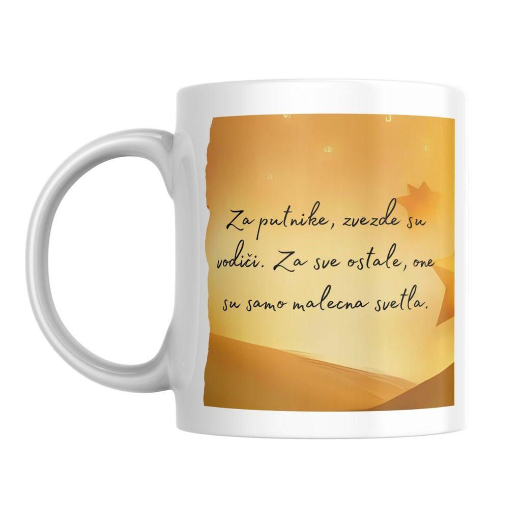 Šolja Mali princ citat, 330 ml, Bela