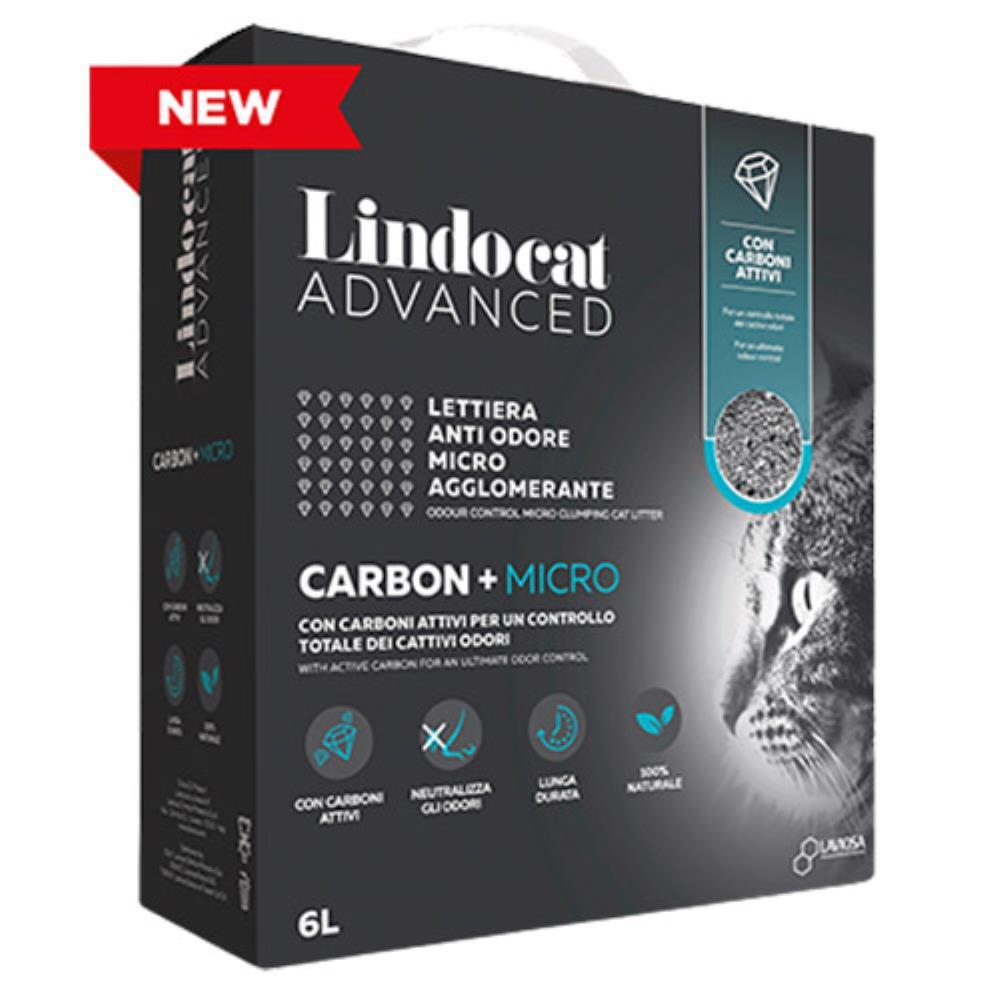 Lindocat Posipi za mačke Advanced Carbon + Micro, 6l