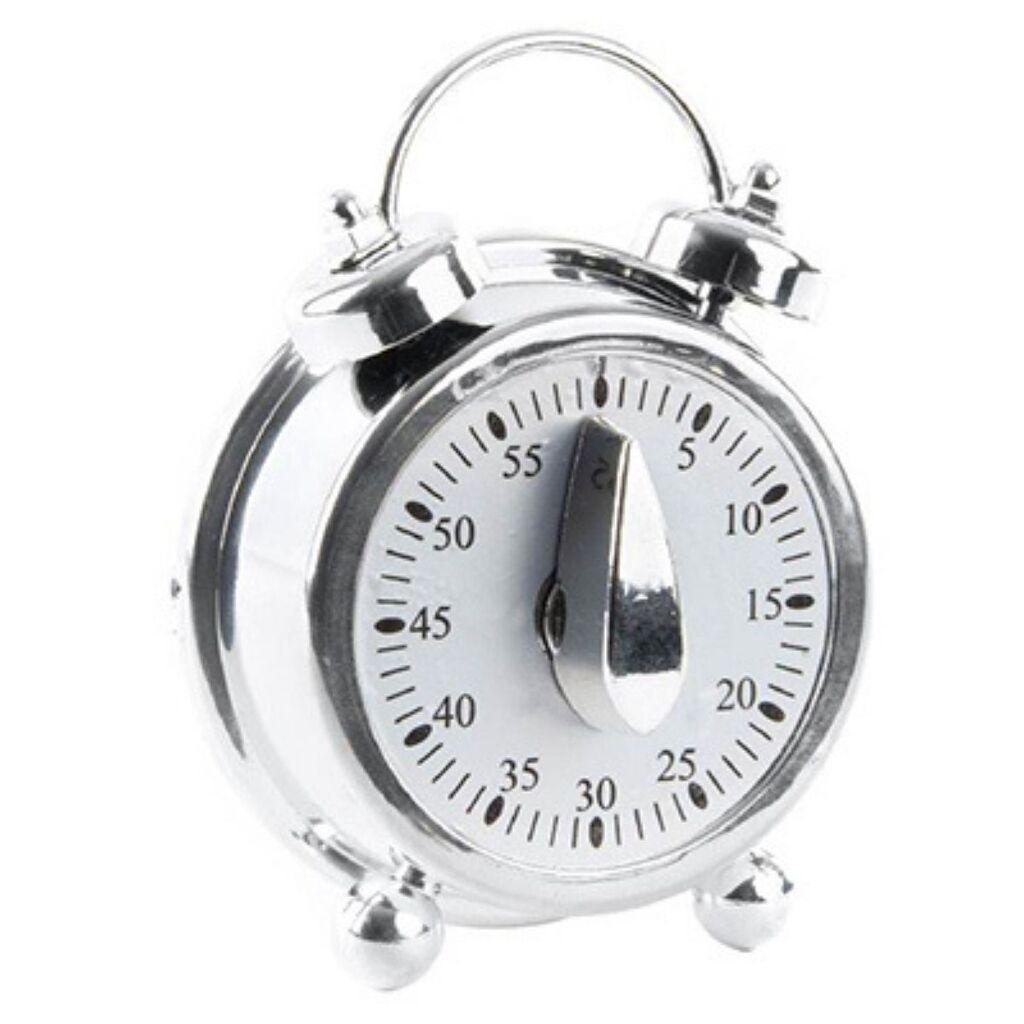 Tajmer budilnik Item, Srebrna boja