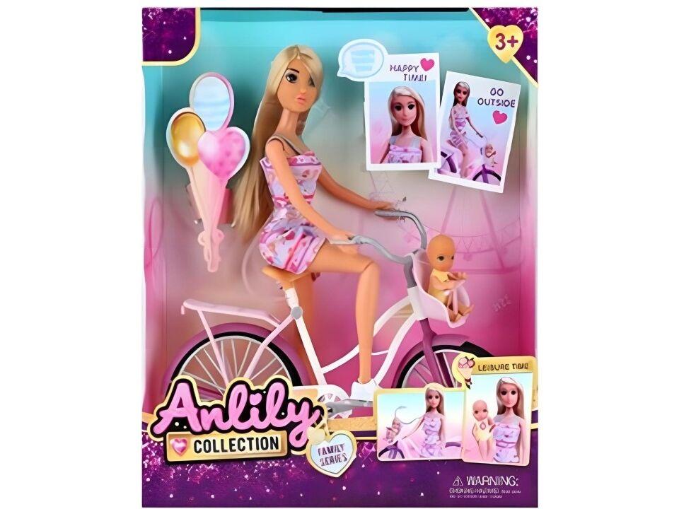 Lutka Anlily na biciklu