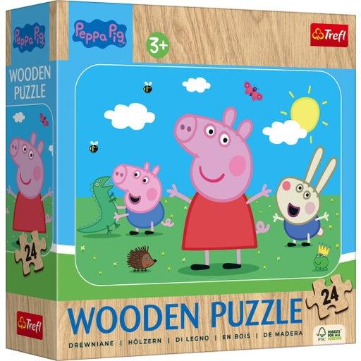 Trefl Drvena slagalica Peppa Pig, 24 dela