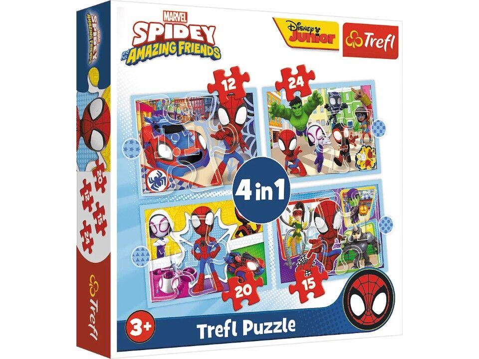 Trefl Set slagalica Spiderman, 4 komada, 71 deo