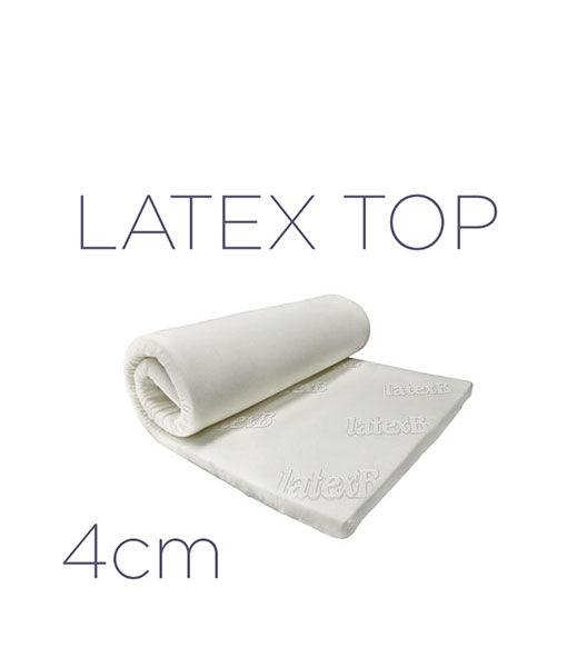 Latex Naddušek Latex  Top 160x200x4 cm, Beli