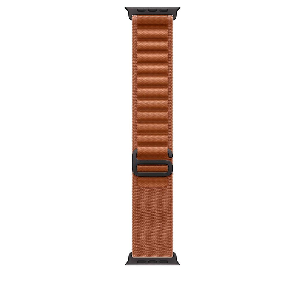 Apple Narukvica za sat Alpine Loop, 49 mm, Terracotta, Large, Natural Titanium Finish