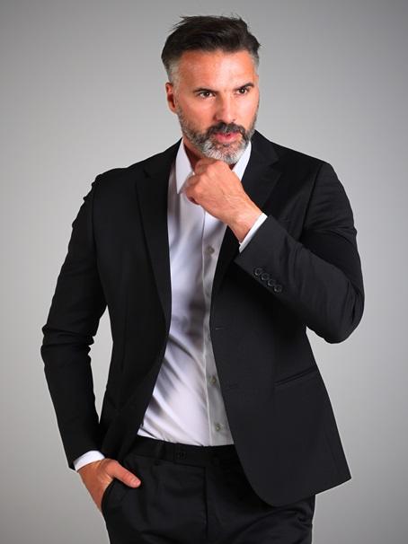 MojKrojač Muški sako Premijum Kast New 099, Crni