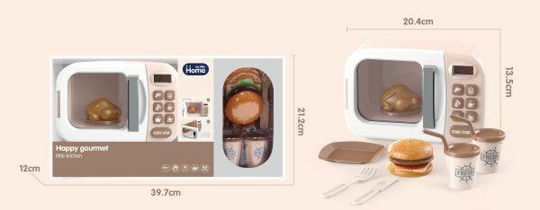 Igračka Mikrotalasna sa dodacima, Bež