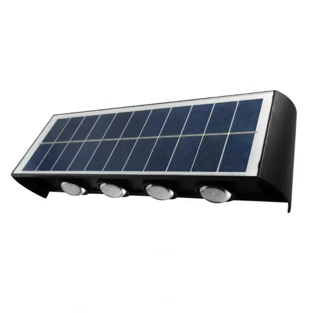 Zidna solarna lampa YW13173-3253-2x4, 3000K, IP44, Toplo bela