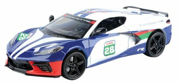 Motor Max Metalni model automobila GT Racing 2020 Corvette C8, 1:24, Šareni