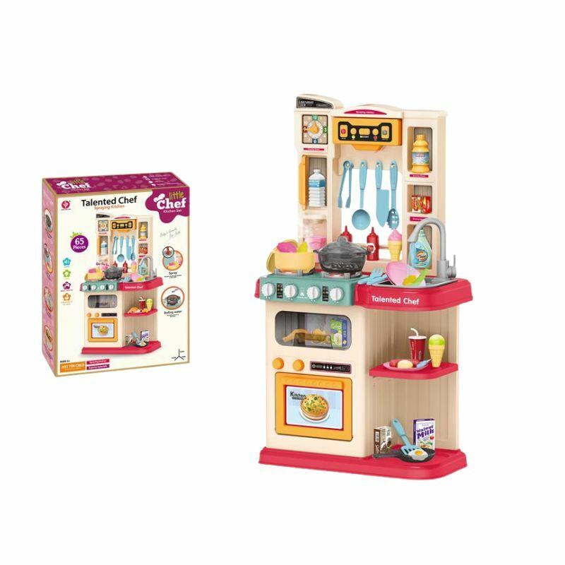 Igračka Kuhinjski set sa zvukom, svetlom i dodacima, 65 delova