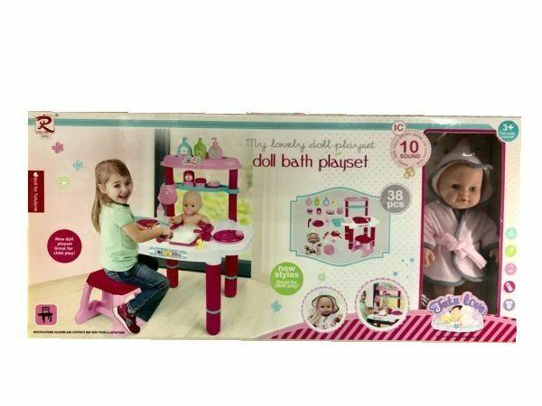 Lutka Beba sa opremom za kupanje, 38 delova
