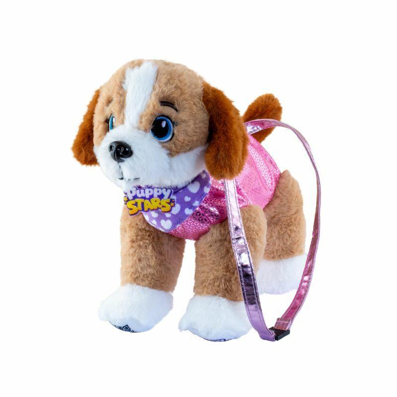 Plišana igračka Kuca sa torbicom Puppy stars k02ps007, Braon