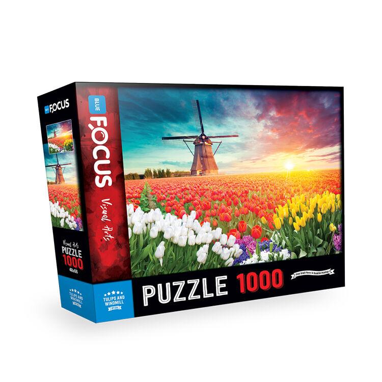 Blue Focus Slagalica Tulips and windmill BF296, 1000 komada