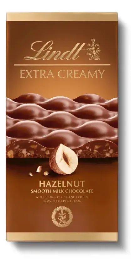 Lindt Čokolada Extra Creamy Lešnik, 80g