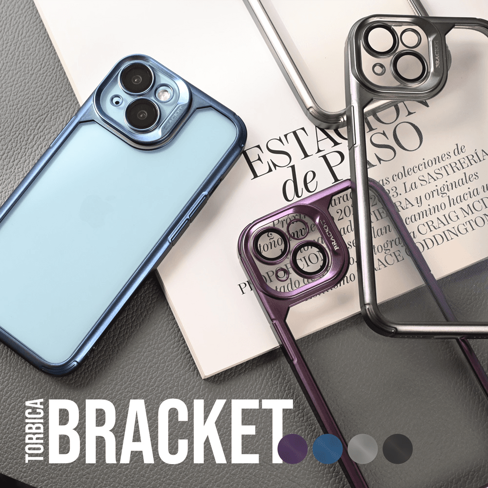 Maska za mobilni telefon iPhone 15 Pro BRACKET, Crna