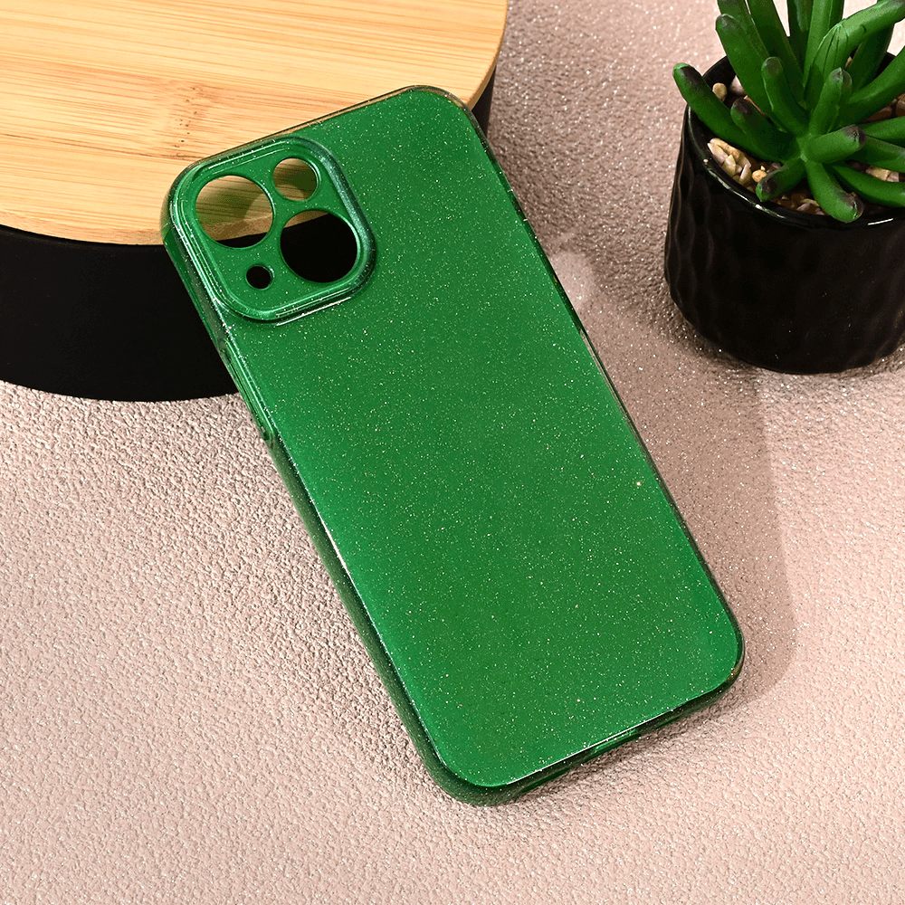 Maska za mobilni telefon iPhone 13 Mini SPARKLE DUST, Zelena