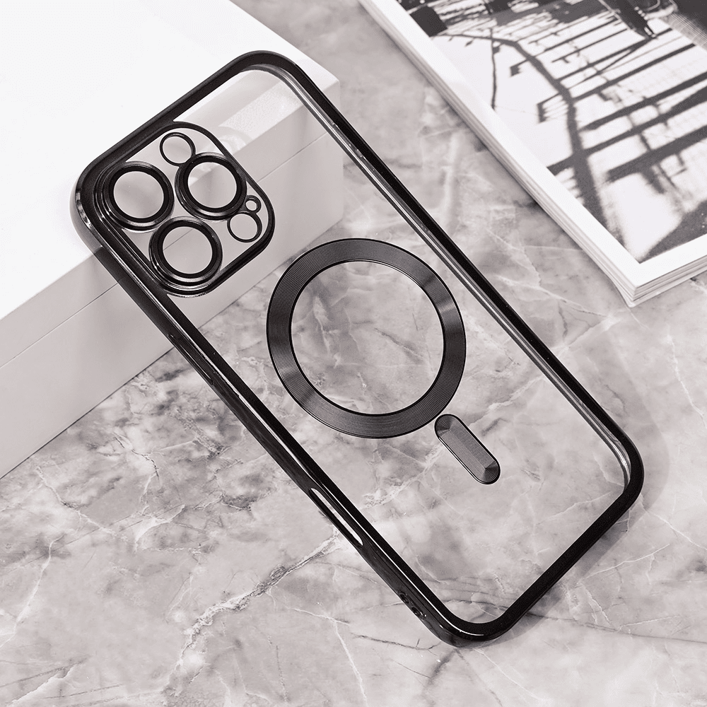 Maska za mobilni telefon iPhone 16 Pro Max LUX, Magsafe, Crna