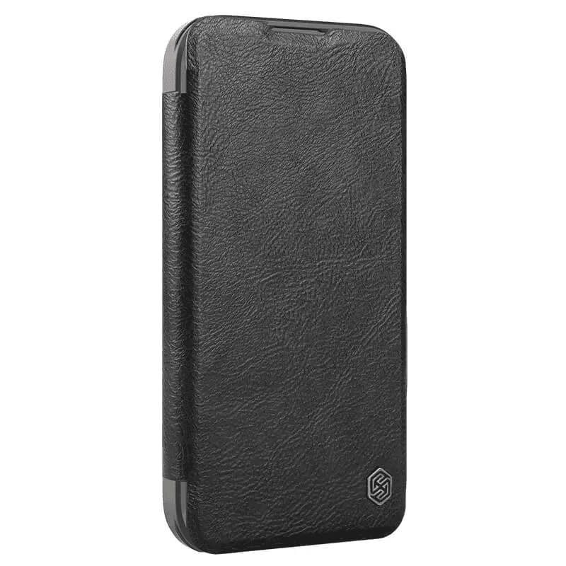 Maska za mobilni telefon iPhone 16 Pro NILLKIN QIN PRO, Crna
