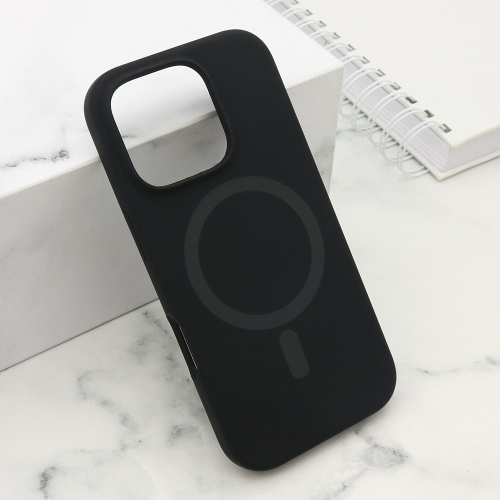 Maska za mobilni telefon iPhone 16 Pro PURE, Magsafe, Crna
