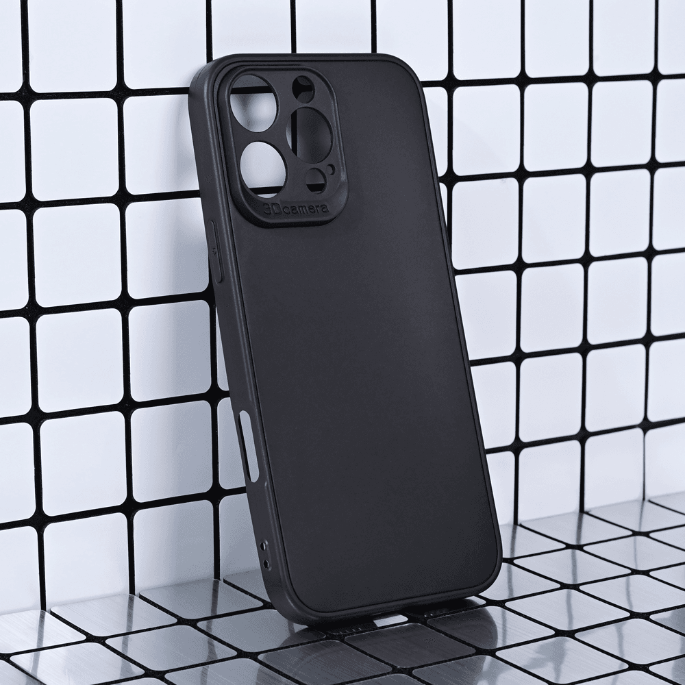Maska za mobilni telefon iPhone 16 Pro Max 3D CAMERA, Crna