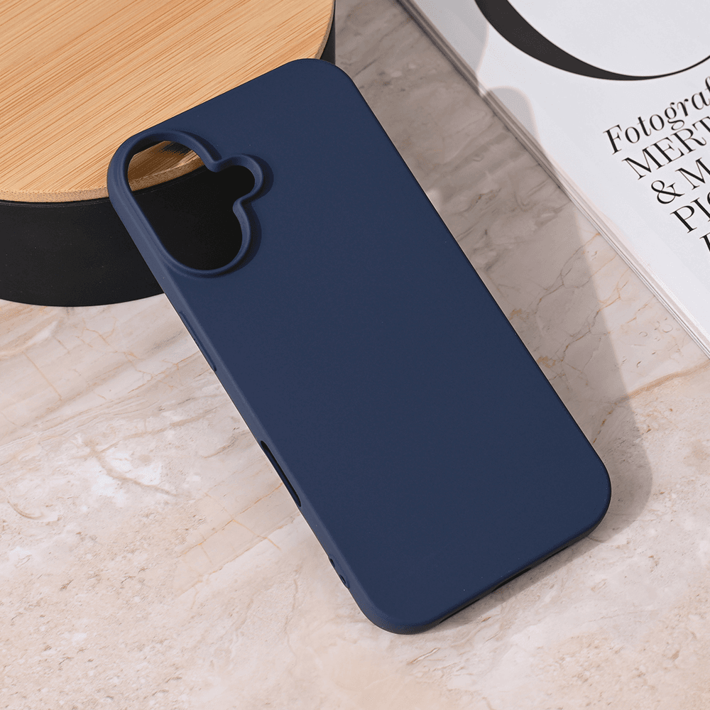 Maska za mobilni telefon iPhone 16 TERACELL GIULIETTA MAT, Tamnoplava