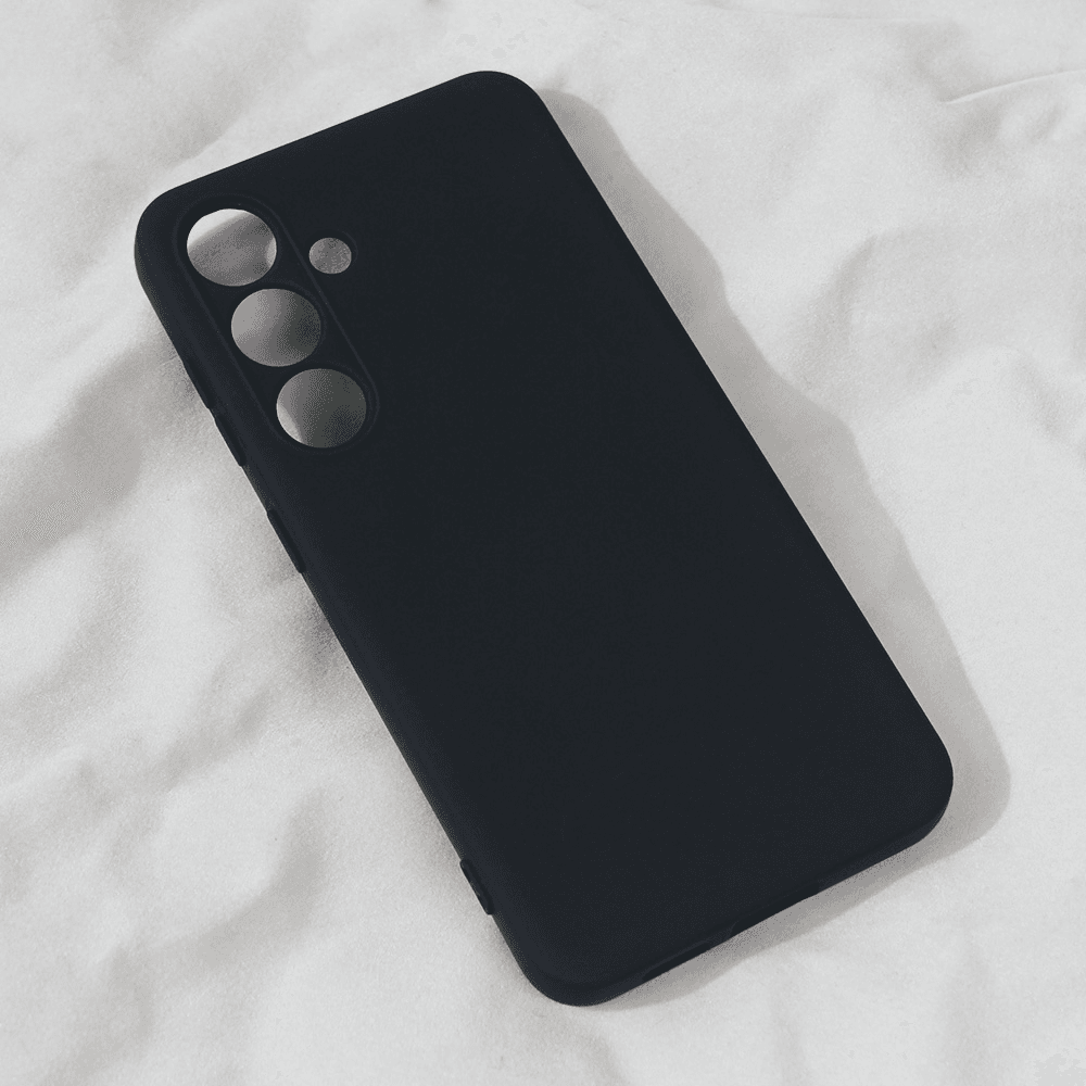 Maska za mobilni telefon Samsung Galaxy S24 TERACELL SOFT VELVET, Crna